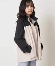 KJJEQ31054 a.v.v KIDS(アー・ヴェ・ヴェ) [140-150]【洗濯機で洗える】バックプリーツマウンテンパーカー ベージュ