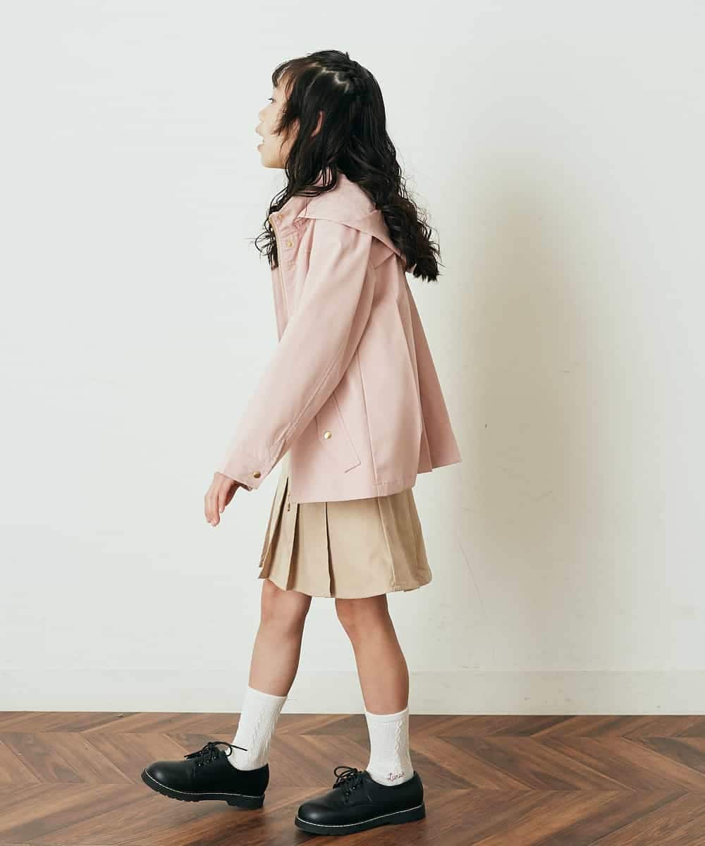 KJJEQ31054 a.v.v KIDS(アー・ヴェ・ヴェ) [140-150]【洗濯機で洗える】バックプリーツマウンテンパーカー ベージュ