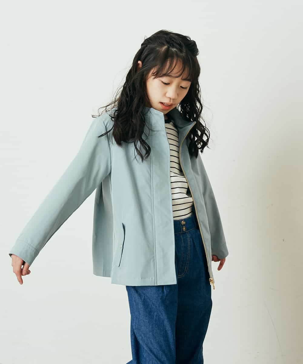 KJJEQ31054 a.v.v KIDS(アー・ヴェ・ヴェ) [140-150]【洗濯機で洗える】バックプリーツマウンテンパーカー ベージュ