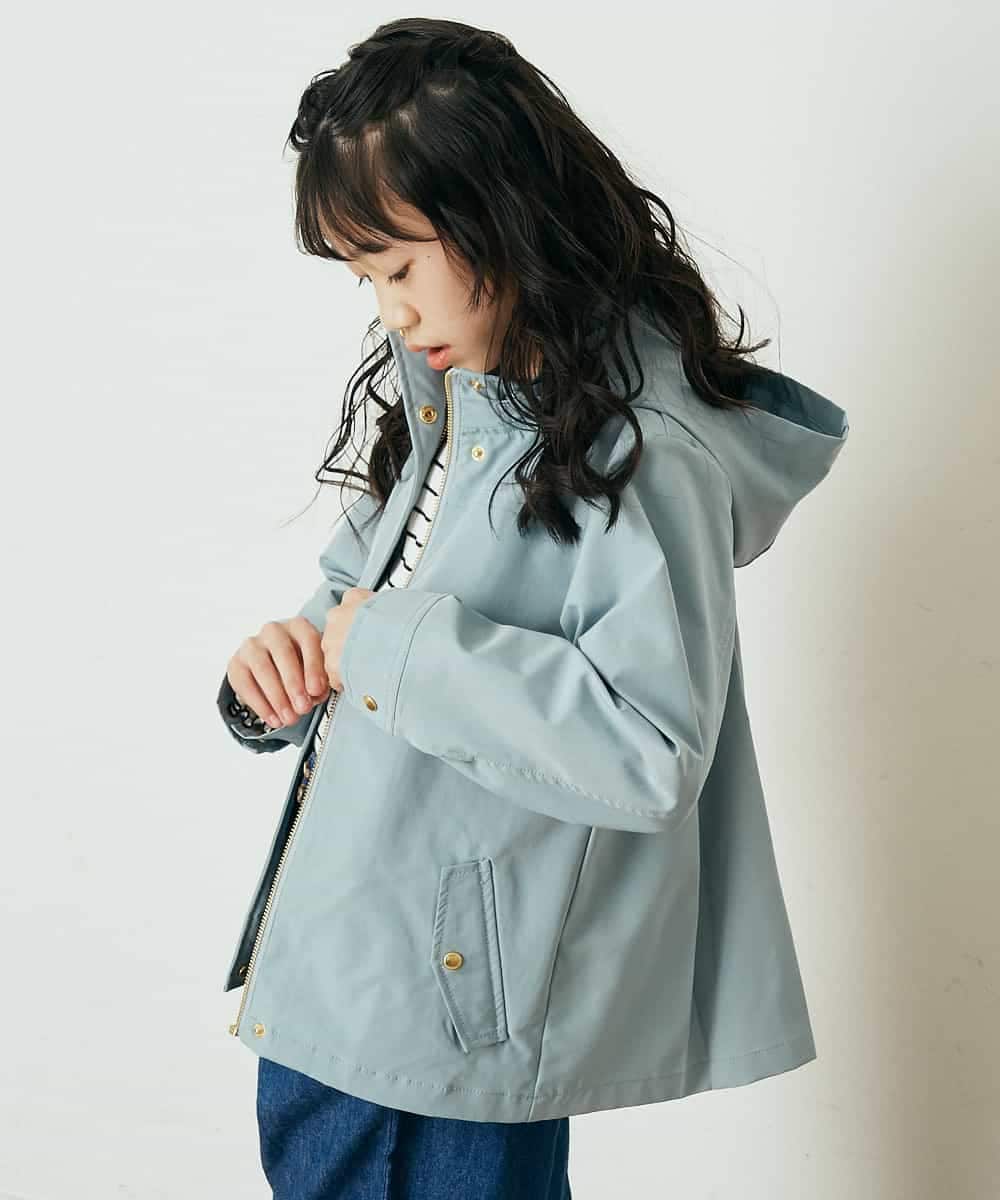 KJJEQ31054 a.v.v KIDS(アー・ヴェ・ヴェ) [140-150]【洗濯機で洗える】バックプリーツマウンテンパーカー ベージュ