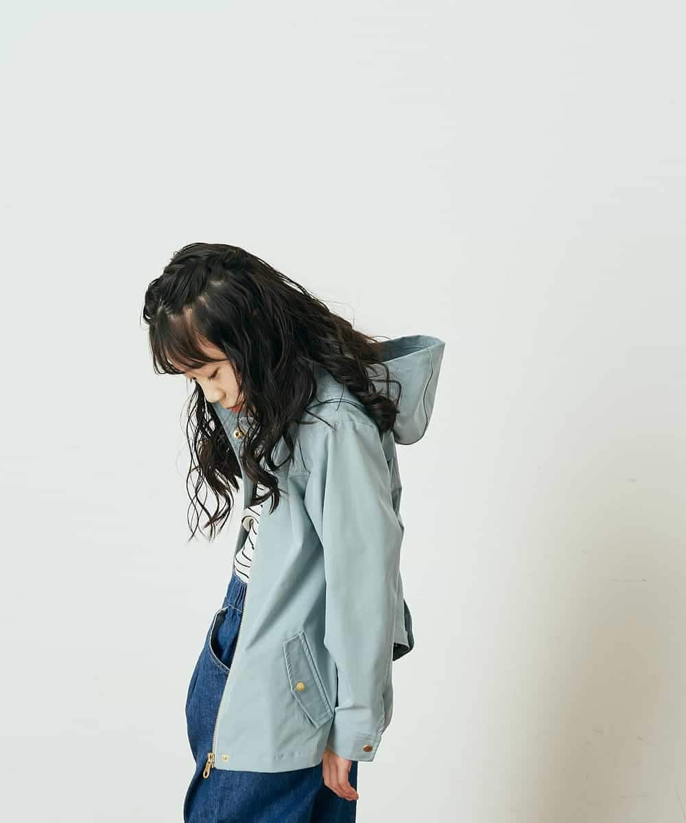 KJJEQ31054 a.v.v KIDS(アー・ヴェ・ヴェ) [140-150]【洗濯機で洗える】バックプリーツマウンテンパーカー ベージュ