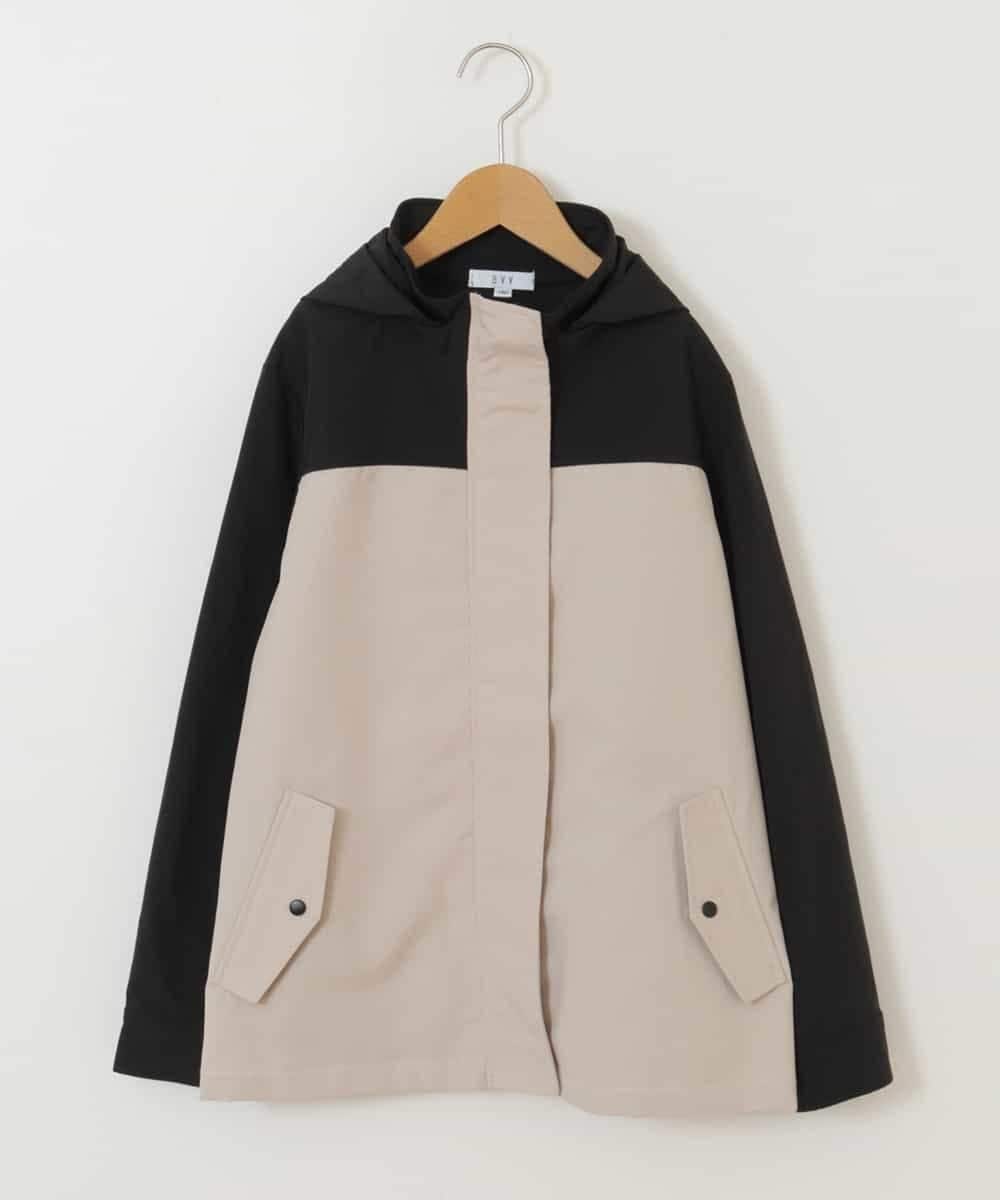 KJJEQ31054 a.v.v KIDS(アー・ヴェ・ヴェ) [140-150]【洗濯機で洗える】バックプリーツマウンテンパーカー ベージュ