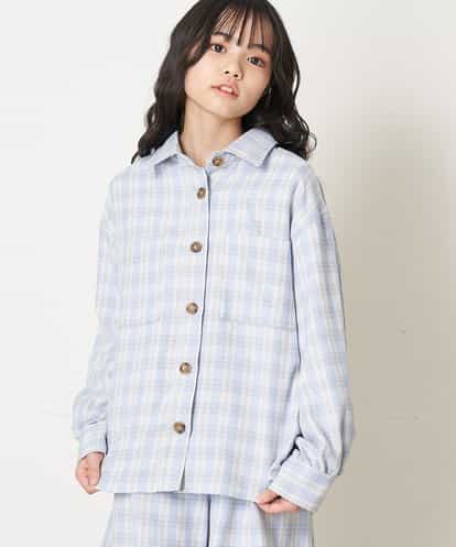 KJJER33044 a.v.v KIDS [160]【セットアップ対応】チェック柄バックリボンCPOジャケット