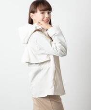 KJJES32054 a.v.v KIDS(アー・ヴェ・ヴェ) [120-130]バックフリルウエストドロストマウンテンパーカー ライトブルー