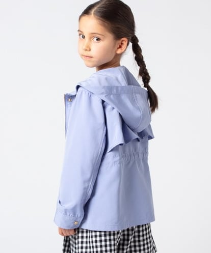 KJJET32059 a.v.v KIDS [140-150]【ニコ☆プチ4月号掲載商品】バックフリルウエストドロストマウンテンパーカー