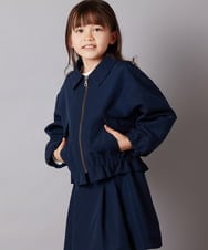 KJJEX30064 a.v.v KIDS(アー・ヴェ・ヴェ) [160]【セットアップ対応】ステンカラージップブルゾン ベージュ