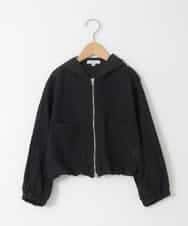 KJJFD40054 a.v.v KIDS(アー・ヴェ・ヴェ) [120-160]ドロストシアーチェックブルゾン ブラック