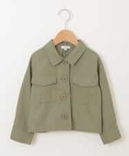 KJJFG06044 a.v.v KIDS(アー・ヴェ・ヴェ) [100-130]ミリタリーシャツジャケット[WEB限定サイズ] カーキ