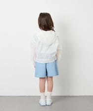 KJJGD55059 a.v.v KIDS(アー・ヴェ・ヴェ) [130-160]フード付きシアーサマージャケット ホワイト