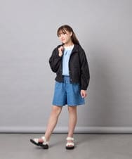 KJJGD55059 a.v.v KIDS(アー・ヴェ・ヴェ) [130-160]フード付きシアーサマージャケット ブラック