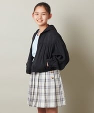 KJJGT01044 a.v.v KIDS(アー・ヴェ・ヴェ) [140-150]ショート丈パーカー ブラック