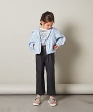 KJJGT01044 a.v.v KIDS(アー・ヴェ・ヴェ) [140-150]ショート丈パーカー ブラック
