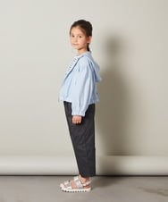 KJJGT01044 a.v.v KIDS(アー・ヴェ・ヴェ) [140-150]ショート丈パーカー ブラック