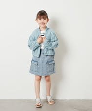 KJJGX01049 a.v.v KIDS(アー・ヴェ・ヴェ) [160]セミシアーボリュームブルゾン ブラック