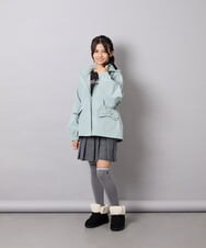 KJJJD01059 a.v.v KIDS(アー・ヴェ・ヴェ) [130-160]【洗える/フード取り外し可】リボンポケットマウンパ ミント