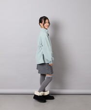 KJJJD01059 a.v.v KIDS(アー・ヴェ・ヴェ) [130-160]【洗える/フード取り外し可】リボンポケットマウンパ ミント