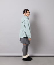 KJJJD01059 a.v.v KIDS(アー・ヴェ・ヴェ) [130-160]【洗える/フード取り外し可】リボンポケットマウンパ ミント