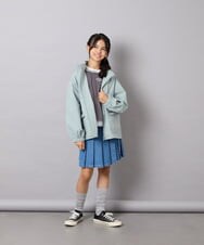 KJJJD01059 a.v.v KIDS(アー・ヴェ・ヴェ) [130-160]【洗える/フード取り外し可】リボンポケットマウンパ ミント