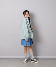 KJJJD01059 a.v.v KIDS(アー・ヴェ・ヴェ) [130-160]【洗える/フード取り外し可】リボンポケットマウンパ ミント