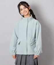 KJJJD01059 a.v.v KIDS(アー・ヴェ・ヴェ) [130-160]【洗える/フード取り外し可】リボンポケットマウンパ ミント