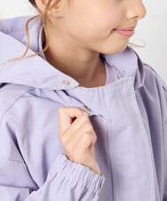 KJJJD01059 a.v.v KIDS(アー・ヴェ・ヴェ) [130-160]【洗える/フード取り外し可】リボンポケットマウンパ ラベンダー