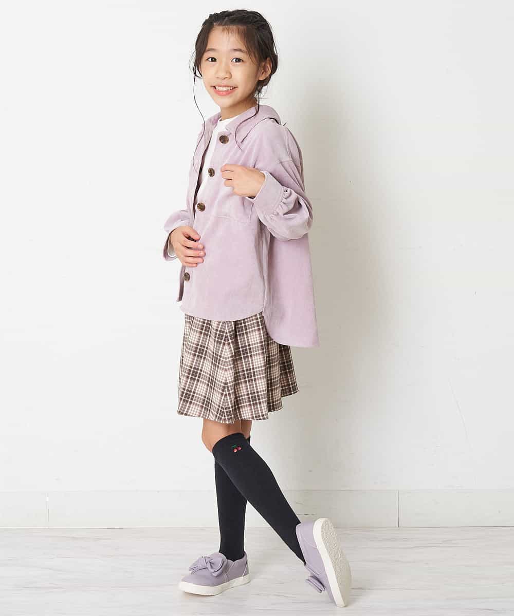 KJJJM21034 a.v.v KIDS(アー・ヴェ・ヴェ) [100-130]【セットアップ対応／洗濯機洗いOK】ブライトコールCPOジャケット ピンク