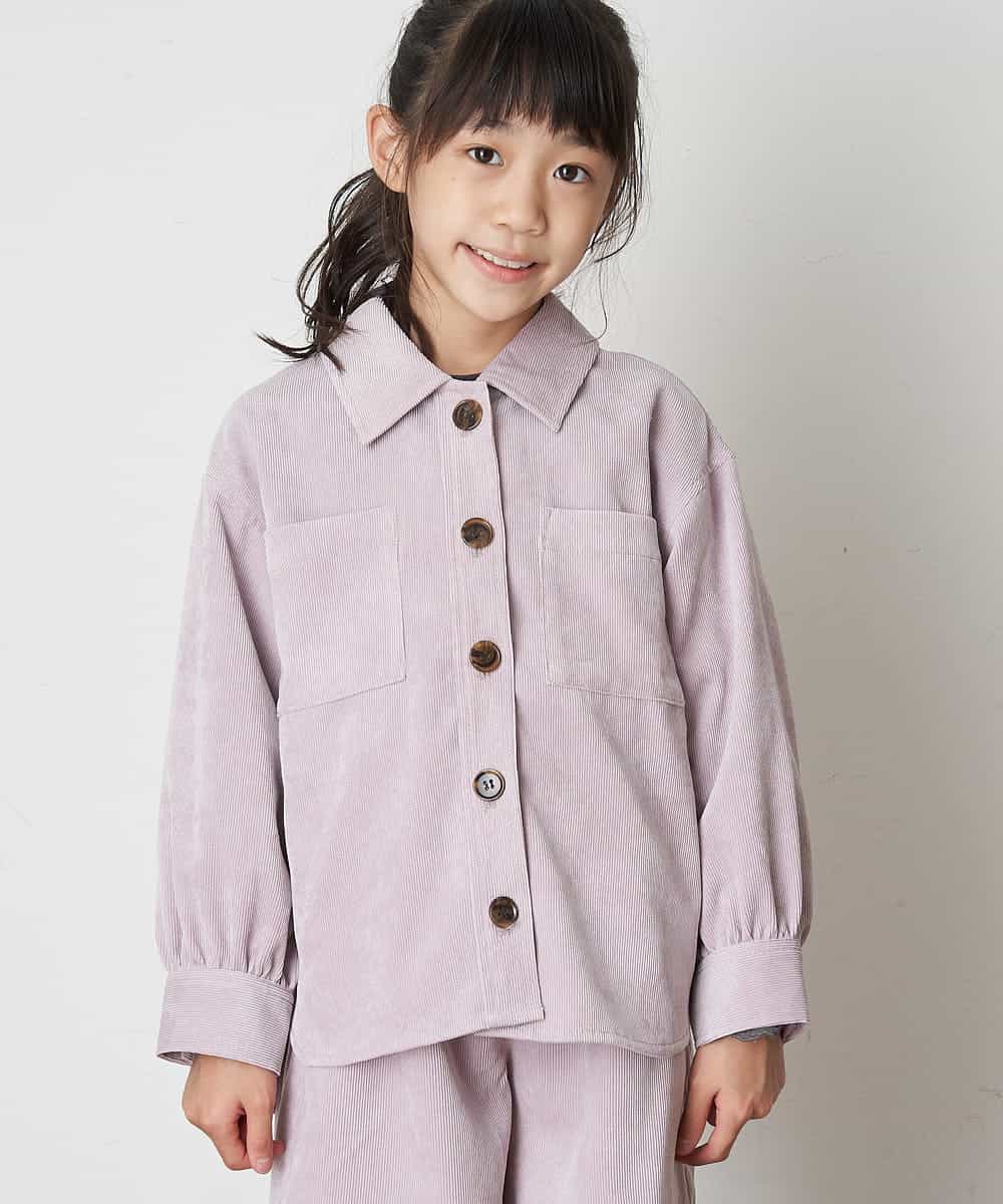 KJJJN21039 a.v.v KIDS(アー・ヴェ・ヴェ) [140-150]【セットアップ対応／洗濯機洗いOK】ブライトコールCPOジャケット ライトブルー