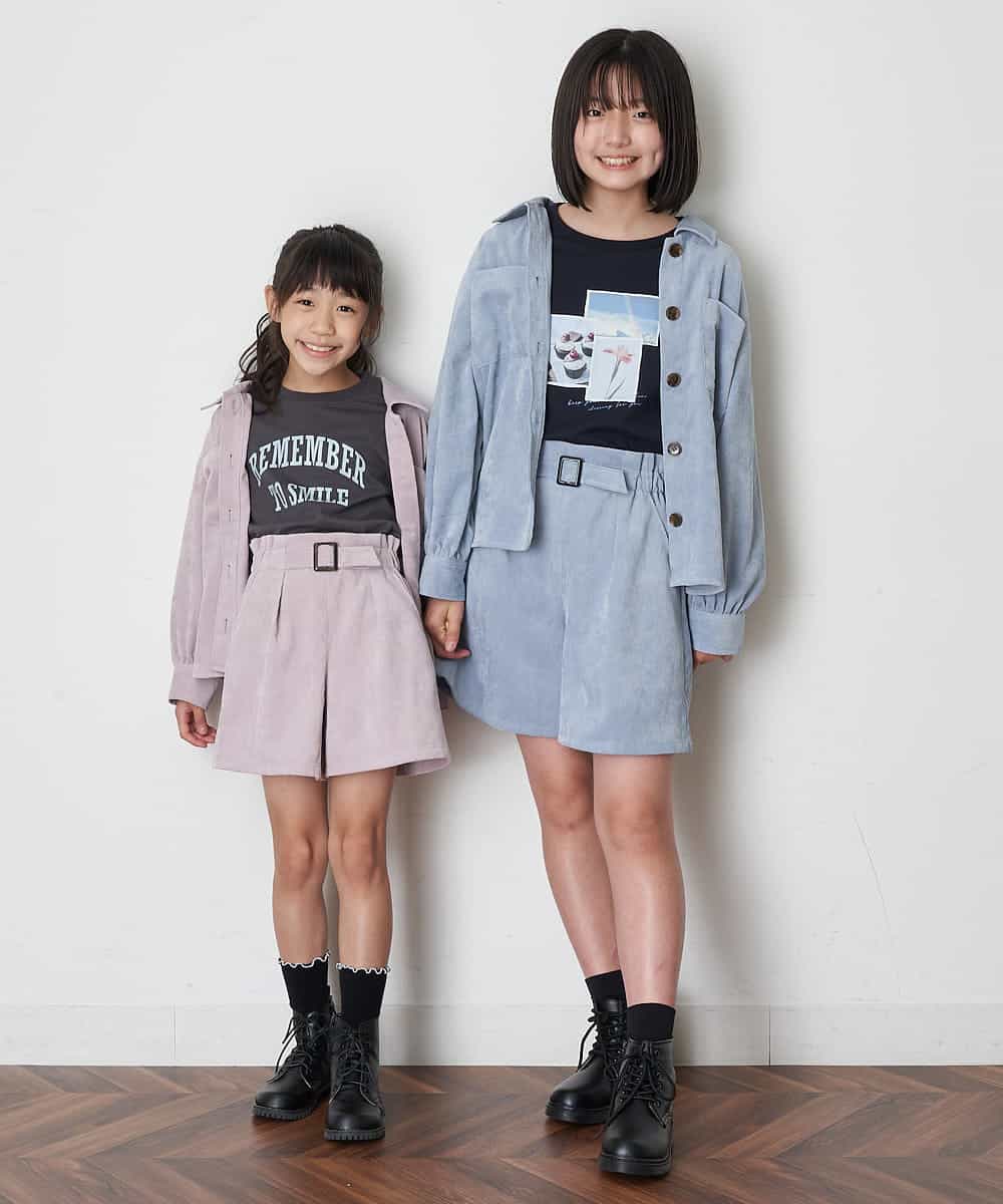 KJJJN21039 a.v.v KIDS(アー・ヴェ・ヴェ) [140-150]【セットアップ対応／洗濯機洗いOK】ブライトコールCPOジャケット ライトブルー