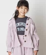KJJJN21039 a.v.v KIDS(アー・ヴェ・ヴェ) [140-150]【セットアップ対応／洗濯機洗いOK】ブライトコールCPOジャケット ライトブルー