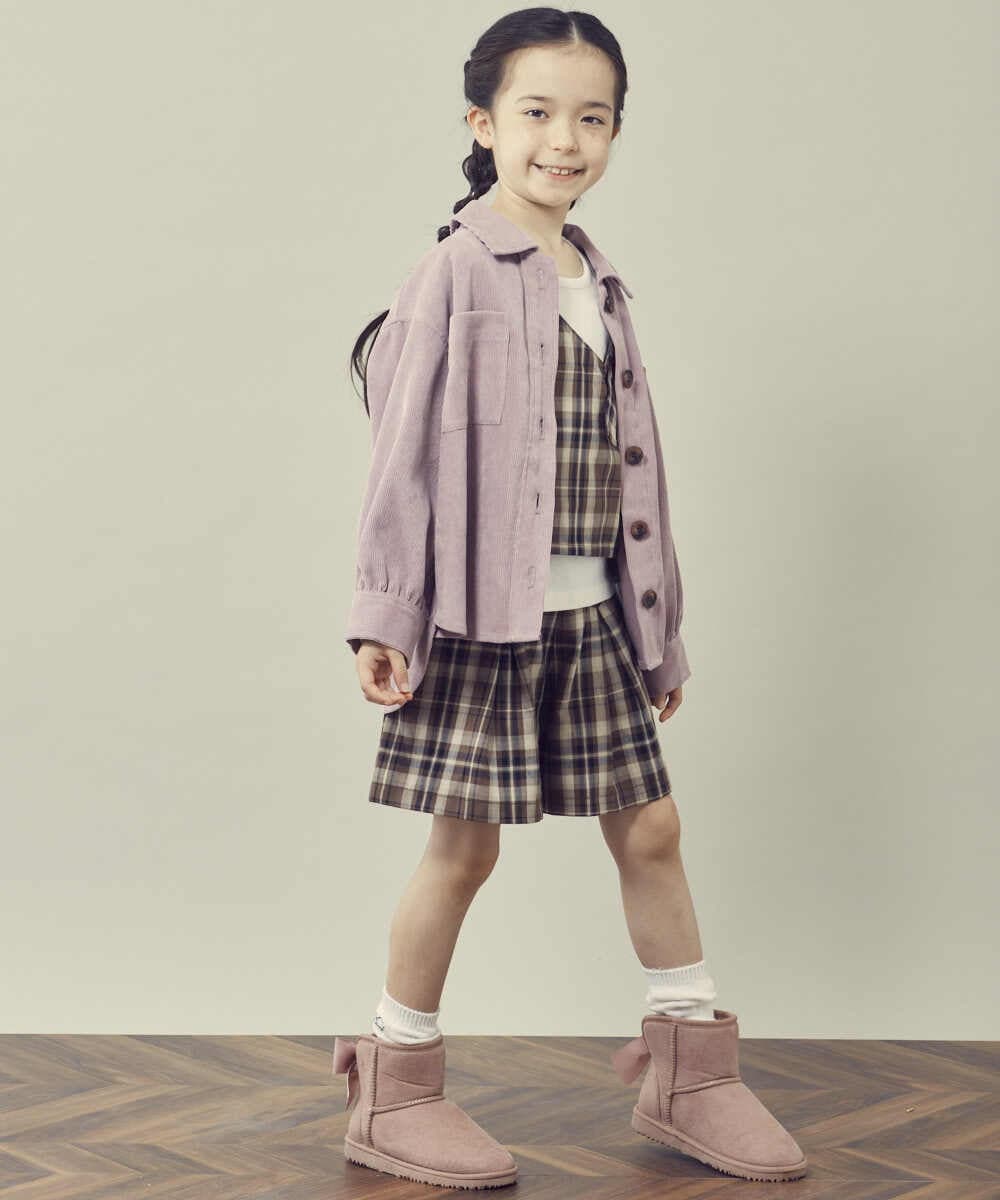 KJJJQ31039 a.v.v KIDS(アー・ヴェ・ヴェ) [140-150]ブライトコールCPOジャケット ライトブルー
