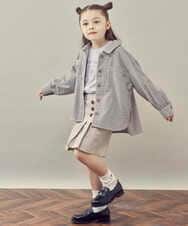 KJJJR34049 a.v.v KIDS(アー・ヴェ・ヴェ) [160]チェック柄CPOジャケット ライトブルー