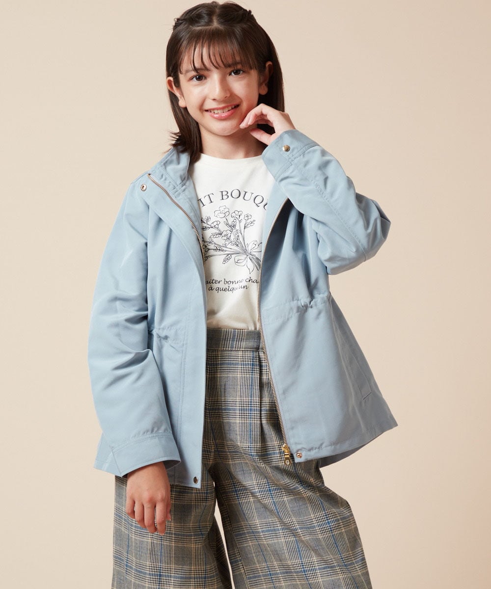 KJJJV30049 a.v.v KIDS(アー・ヴェ・ヴェ) [100-130]ウェストドロストマウンテンパーカー ベージュ