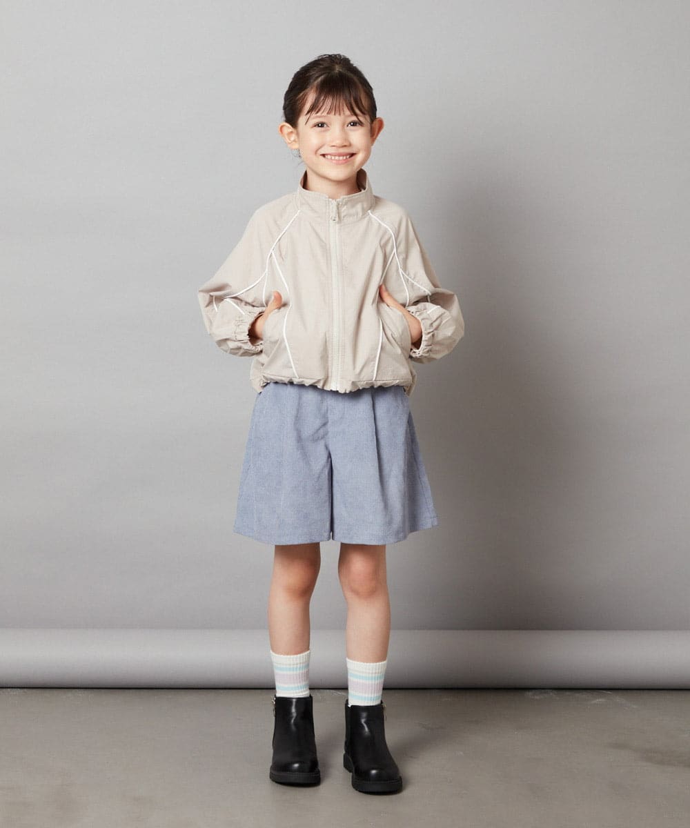 KJJJV32055 a.v.v KIDS(アー・ヴェ・ヴェ) [130]ラインブルゾン ベージュ