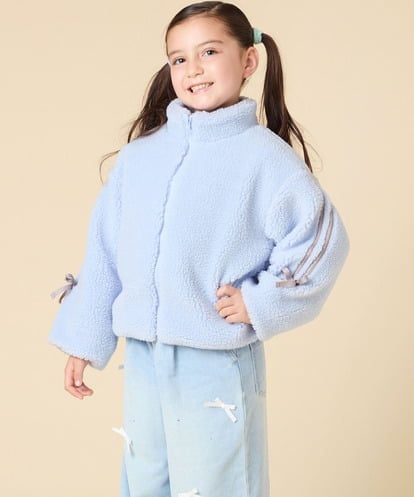KJJKA01069 a.v.v KIDS [120-160]ラインスリーブボアブルゾン