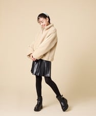 KJJKA01069 a.v.v KIDS(アー・ヴェ・ヴェ) [120-160]ラインスリーブボアブルゾン ライトブルー