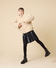 KJJKA01069 a.v.v KIDS(アー・ヴェ・ヴェ) [120-160]ラインスリーブボアブルゾン ライトブルー