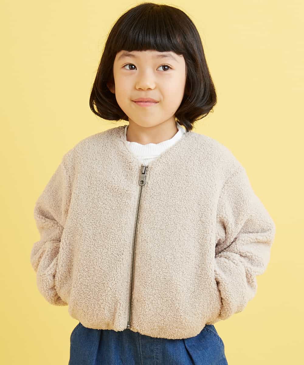 KJJKD04039 a.v.v KIDS(アー・ヴェ・ヴェ) [100-130]ショート丈ボアジャケット[WEB限定サイズ] ラベンダー