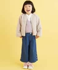 KJJKD04039 a.v.v KIDS(アー・ヴェ・ヴェ) [100-130]ショート丈ボアジャケット[WEB限定サイズ] ラベンダー