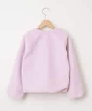 KJJKD04039 a.v.v KIDS(アー・ヴェ・ヴェ) [100-130]ショート丈ボアジャケット[WEB限定サイズ] ラベンダー