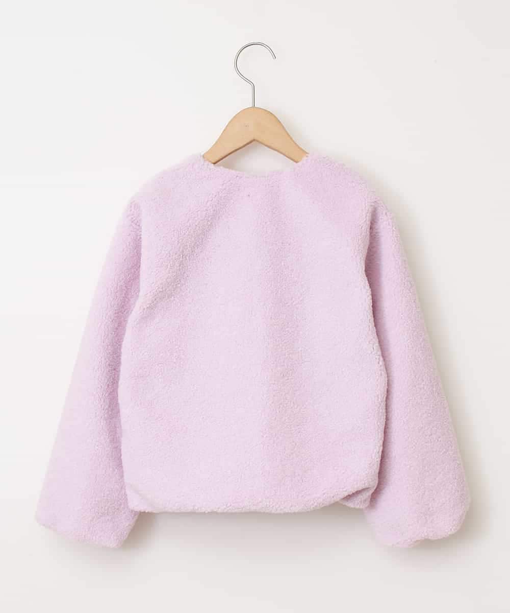 KJJKD04039 a.v.v KIDS(アー・ヴェ・ヴェ) [100-130]ショート丈ボアジャケット[WEB限定サイズ] ラベンダー