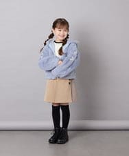 KJJKD15059 a.v.v KIDS(アー・ヴェ・ヴェ) [130-160]【洗える】フェイクファーパーカー ライトブルー