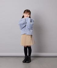 KJJKD15059 a.v.v KIDS(アー・ヴェ・ヴェ) [130-160]【洗える】フェイクファーパーカー ライトブルー