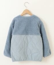 KJJKR40059 a.v.v KIDS(アー・ヴェ・ヴェ) [160]ボア切り替えキルティングジャケット ライトブルー