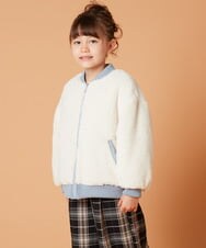 KJJKT40074 a.v.v KIDS(アー・ヴェ・ヴェ) [140-150]【2WAY】リバーシブルブルゾン ブラック
