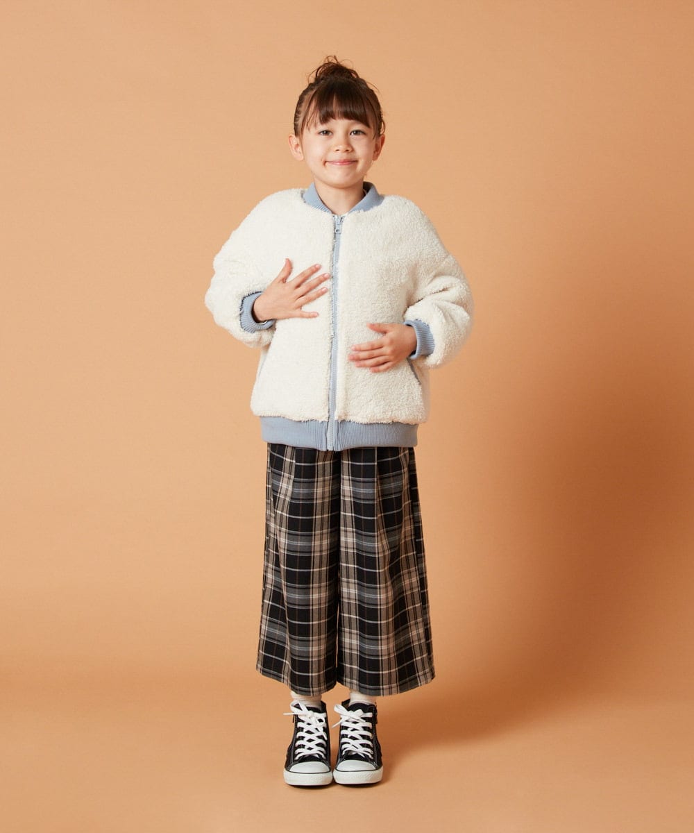 KJJKT40074 a.v.v KIDS(アー・ヴェ・ヴェ) [140-150]【2WAY】リバーシブルブルゾン ブラック