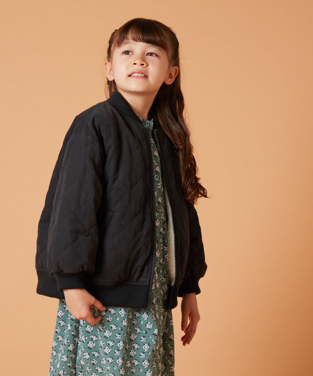 KJJKT40074 a.v.v KIDS(アー・ヴェ・ヴェ) [140-150]【2WAY】リバーシブルブルゾン ブラック