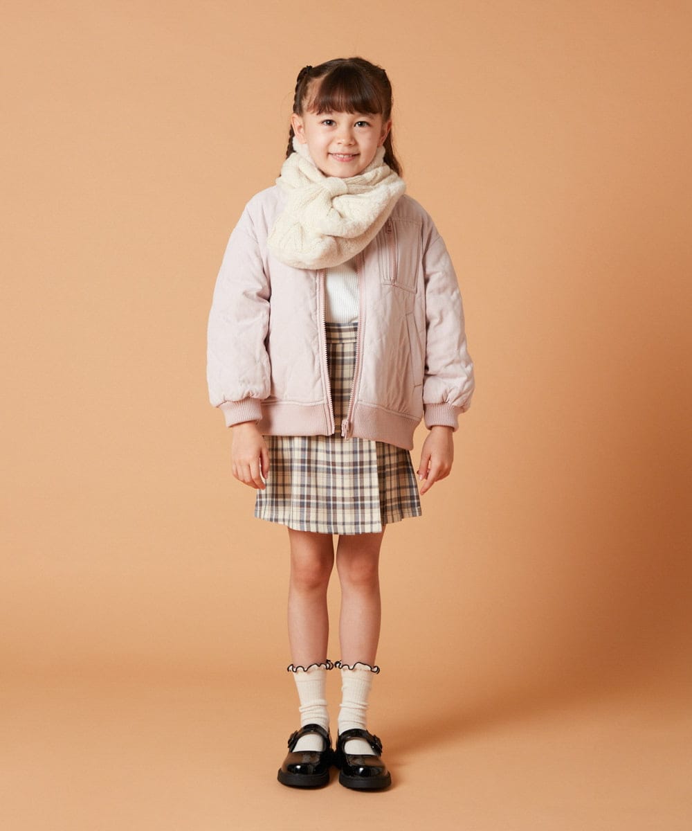 KJJKT40074 a.v.v KIDS(アー・ヴェ・ヴェ) [140-150]【2WAY】リバーシブルブルゾン ブラック