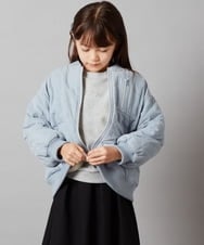 KJJKT40074 a.v.v KIDS(アー・ヴェ・ヴェ) [140-150]【2WAY】リバーシブルブルゾン ブラック