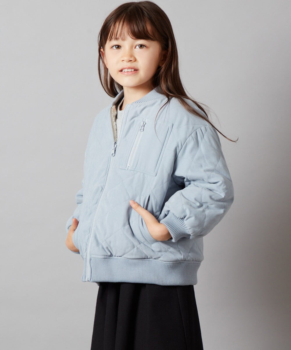 KJJKT40074 a.v.v KIDS(アー・ヴェ・ヴェ) [140-150]【2WAY】リバーシブルブルゾン ブラック