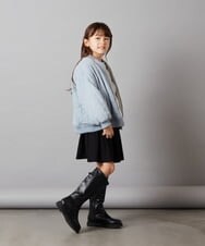 KJJKT40074 a.v.v KIDS(アー・ヴェ・ヴェ) [140-150]【2WAY】リバーシブルブルゾン ブラック